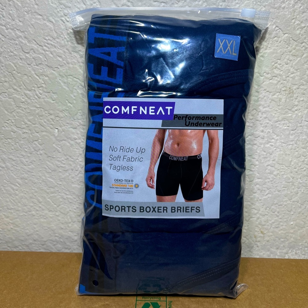 4 pack XXL Comfneat Performance Boxer Briefs